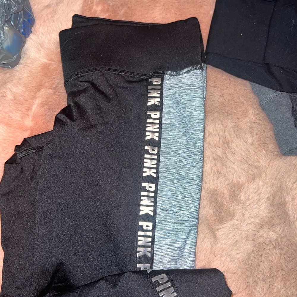 NEW PINK fleece lined leggings